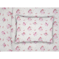 ΜΑΞΙΛΑΡΟΘΗΚΗ ΕΜΠΡΙΜΕ bebe Unicorn 208 35X45 White-Pink Cotton 100%