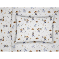 ΜΑΞΙΛΑΡΟΘΗΚΗ ΕΜΠΡΙΜΕ kids Wild West 540 50X70 Sky Blue Cotton 100%