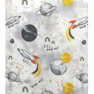 ΠΑΝΑ ΧΑΣΕ bebe Spaceship 187 80X80 Grey Cotton 100%