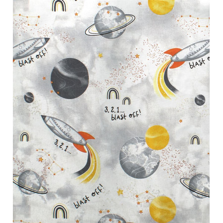 ΠΑΝΑ ΧΑΣΕ bebe Spaceship 187 80X80 Grey Cotton 100%