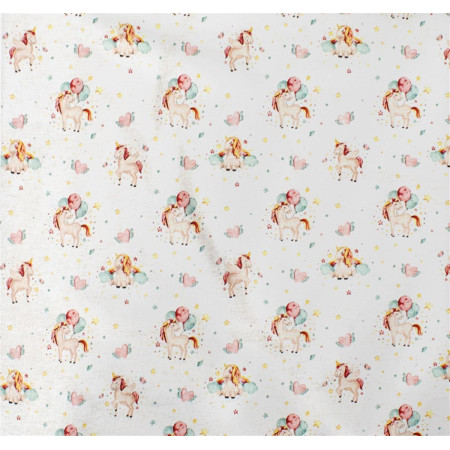 ΠΑΝΑ ΧΑΣΕ bebe Unicorn 209 80X80 White-Salmon Cotton 100%