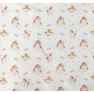 ΣΕΝΤΟΝΑΚΙ ΛΙΚΝΟΥ bebe Unicorn 209 80X110 White-Salmon Cotton 100%