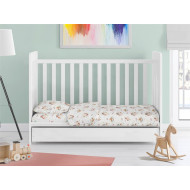 ΣΕΝΤΟΝΙΑ ΕΜΠΡΙΜΕ ΣΕΤ 3 τεμ bebe Unicorn 209 120X160 White-Salmon Cotton 100%