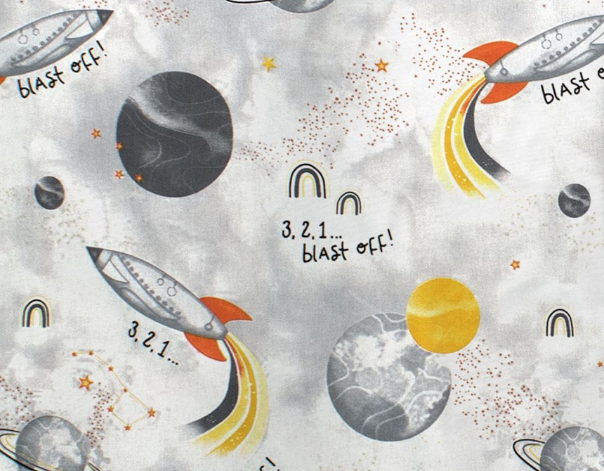 ΣΕΝΤΟΝΑΚΙ ΛΙΚΝΟΥ bebe Spaceship 187 80X110 Grey Cotton 100%