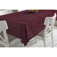 ΑΝΕΞΙΤΗΛΟ ΤΡΑΠΕΖΟΜΑΝΤΗΛΟ Νηματοβαφή Bordeaux 140X140 100% Cotton