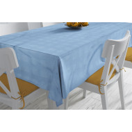 ΑΝΕΞΙΤΗΛΟ ΤΡΑΠΕΖΟΜΑΝΤΗΛΟ Νηματοβαφή Sky Blue 140X140 100% Cotton