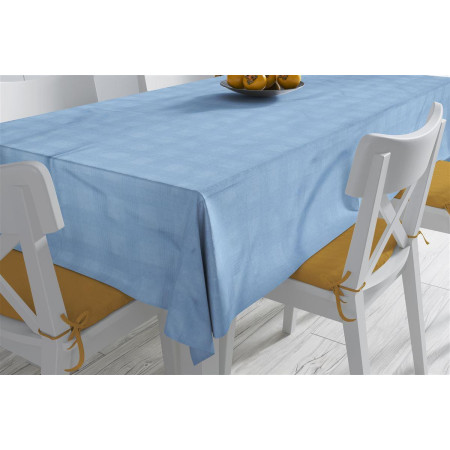 ΑΝΕΞΙΤΗΛΟ ΤΡΑΠΕΖΟΜΑΝΤΗΛΟ Νηματοβαφή Sky Blue 140X140 100% Cotton