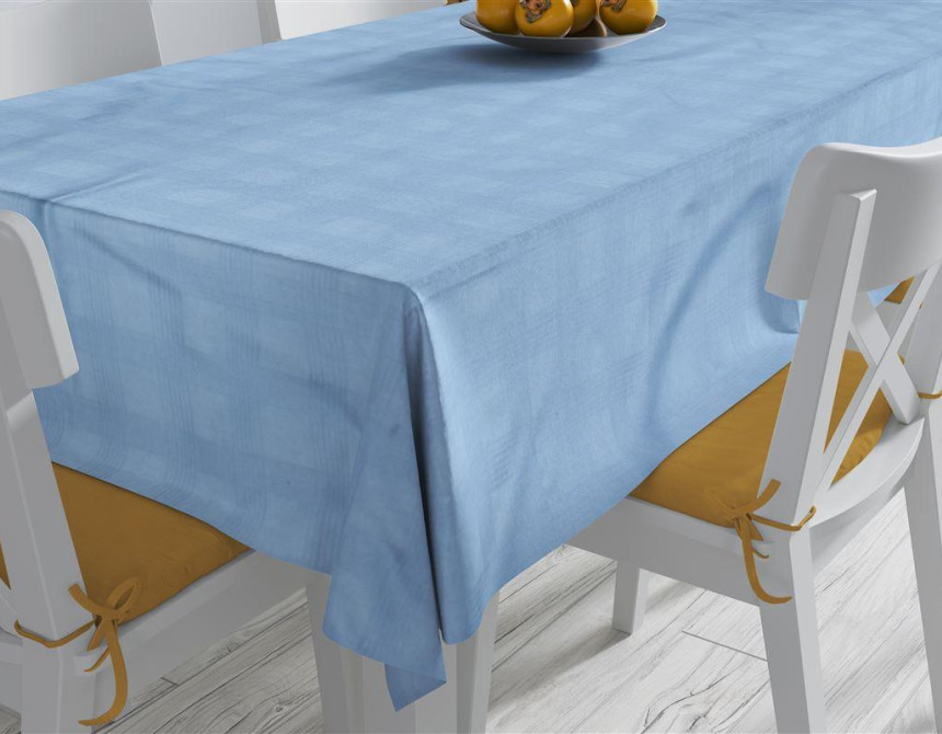 ΑΝΕΞΙΤΗΛΟ ΤΡΑΠΕΖΟΜΑΝΤΗΛΟ Νηματοβαφή Sky Blue 140X200 100% Cotton