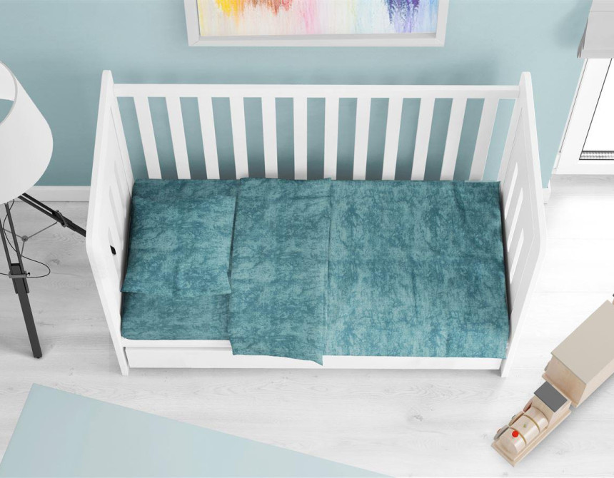 ΠΑΠΛΩΜΑΤΟΘΗΚΗ bebe Premium Shadow 616 120X160 Petrol 100% Cotton