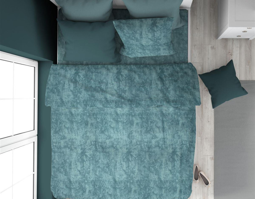 ΠΑΠΛΩΜΑΤΟΘΗΚΗ Premium Shadow 616 160X240 Petrol 100% Cotton