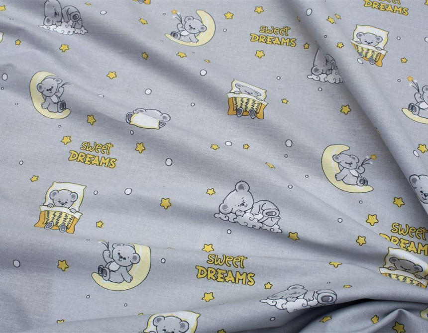 ΣΕΝΤΟΝΑΚΙ ΛΙΚΝΟΥ bebe Sweet Dreams 552 80X110 Grey 100% Cotton