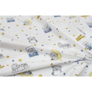 ΣΕΝΤΟΝΑΚΙ ΛΙΚΝΟΥ bebe Sweet Dreams 554 80X110 White-Sky Blue 100% Cotton