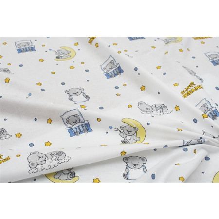 ΣΕΝΤΟΝΑΚΙ ΛΙΚΝΟΥ bebe Sweet Dreams 554 80X110 White-Sky Blue 100% Cotton