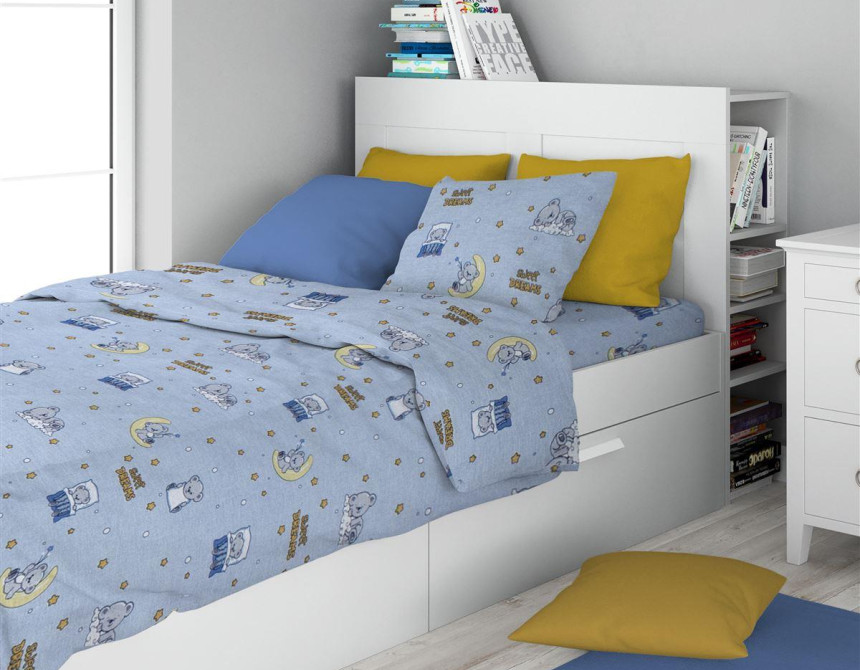 ΣΕΝΤΟΝΙΑ ΕΜΠΡΙΜΕ ΣΕΤ 2 τεμ kids Sweet Dreams 551 160X240 Sky Blue 100% Cotton