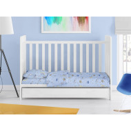 ΣΕΝΤΟΝΙΑ ΕΜΠΡΙΜΕ ΣΕΤ 3 τεμ bebe Sweet Dreams 551 120X160 Sky Blue 100% Cotton