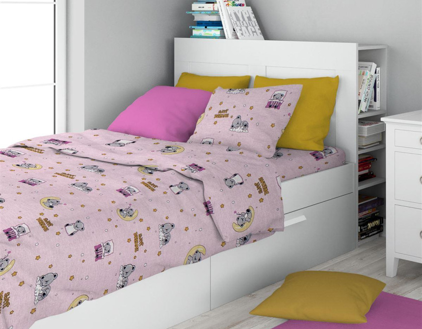 ΣΕΝΤΟΝΙΑ ΕΜΠΡΙΜΕ ΣΕΤ 3 τεμ kids Sweet Dreams 550 160X240 Pink 100% Cotton