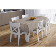 ΑΛΕΚΙΑΣΤΟ ΣΕΤ 2 τεμ (ΤΡΑΠ/ΛΟ 140X140 & ΤΡΑΒΕΡΣΑ 40X140) Panama Shadow Mocha 70/30 Cott/Pol