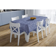 ΑΛΕΚΙΑΣΤΟ ΣΕΤ 2 τεμ (ΤΡΑΠ/ΛΟ 140X220 & ΤΡΑΒΕΡΣΑ 40X220) Panama Shadow Dark Blue 70/30 Cott/Pol
