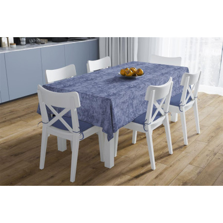 ΑΛΕΚΙΑΣΤΟ ΣΕΤ 2 τεμ (ΤΡΑΠ/ΛΟ 140X220 & ΤΡΑΒΕΡΣΑ 40X220) Panama Shadow Dark Blue 70/30 Cott/Pol