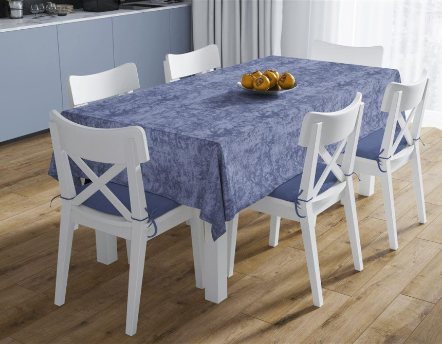 ΑΛΕΚΙΑΣΤΟ ΣΕΤ 2 τεμ (ΤΡΑΠ/ΛΟ 140X220 & ΤΡΑΒΕΡΣΑ 40X220) Panama Shadow Dark Blue 70/30 Cott/Pol