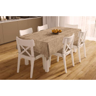 ΑΛΕΚΙΑΣΤΟ ΣΕΤ 2 τεμ (ΤΡΑΠ/ΛΟ 140X220 & ΤΡΑΒΕΡΣΑ 40X220) Panama Shadow Brown 70/30 Cott/Pol