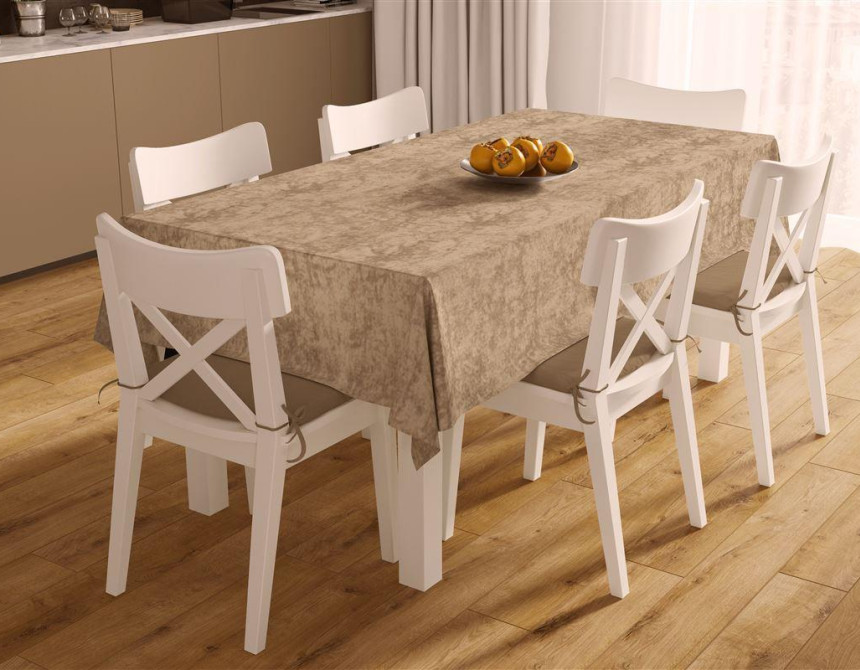 ΑΛΕΚΙΑΣΤΟ ΣΕΤ 2 τεμ (ΤΡΑΠ/ΛΟ 140X220 & ΤΡΑΒΕΡΣΑ 40X220) Panama Shadow Brown 70/30 Cott/Pol