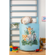 Παιδικό Καλάθι Αποθήκευσης Jungle 110 50X30X45 cm Σιελ Υφασμάτινο