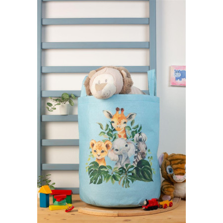 Παιδικό Καλάθι Αποθήκευσης Jungle 110 50X30X45 cm Σιελ Υφασμάτινο