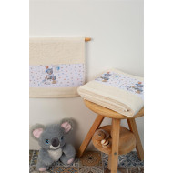 ΠΕΤΣΕΤΑ Με Ψηφιακή Εκτύπωση Σετ 2 τεμ bebe Painter 133 30X50,70X140 Εκρού 100% Cotton