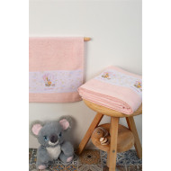 ΠΕΤΣΕΤΑ Με Ψηφιακή Εκτύπωση Σετ 2 τεμ bebe Balloon 65 30X50,70X140 Ροζ 100% Cotton