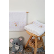 ΠΕΤΣΕΤΑ Με Ψηφιακή Εκτύπωση Σετ 2 τεμ bebe Balloon 66 30X50,70X140 Λευκό 100% Cotton