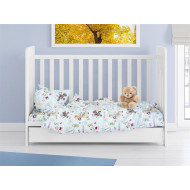 ΠΑΠΛΩΜΑ ΕΜΠΡΙΜΕ bebe Africa 144 120X160 Sky Blue 100% Cotton Flannel