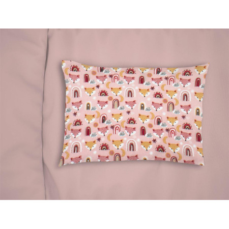 ΜΑΞΙΛΑΡΟΘΗΚΗ ΕΜΠΡΙΜΕ kids Fox 52 50X70 Coral 100% Cotton Flannel
