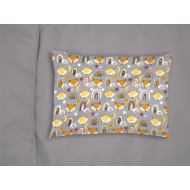 ΜΑΞΙΛΑΡΟΘΗΚΗ ΕΜΠΡΙΜΕ kids Fox 53 50X70 Grey 100% Cotton Flannel
