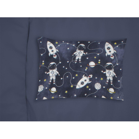 ΜΑΞΙΛΑΡΟΘΗΚΗ ΕΜΠΡΙΜΕ bebe Galaxy Travel 90 35X45 Blue 100% Cotton Flannel