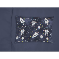 ΜΑΞΙΛΑΡΟΘΗΚΗ ΕΜΠΡΙΜΕ kids Galaxy Travel 90 50X70 Blue 100% Cotton Flannel