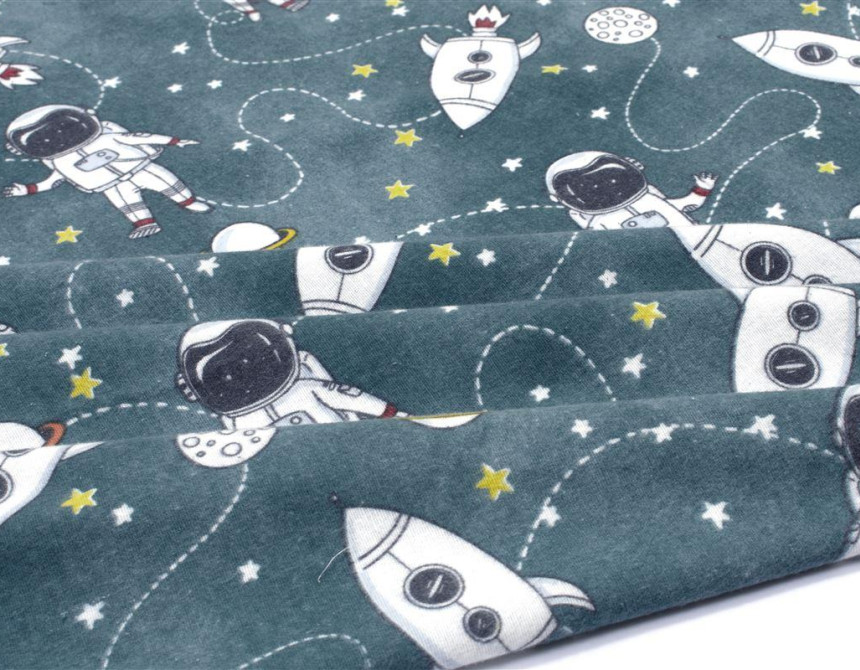 ΣΕΝΤΟΝΑΚΙ ΛΙΚΝΟΥ bebe Galaxy Travel 91 80X110 Petrol 100% Cotton Flannel