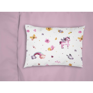 ΜΑΞΙΛΑΡΟΘΗΚΗ ΕΜΠΡΙΜΕ bebe Unicorn 105 35X45 White 100% Cotton Flannel