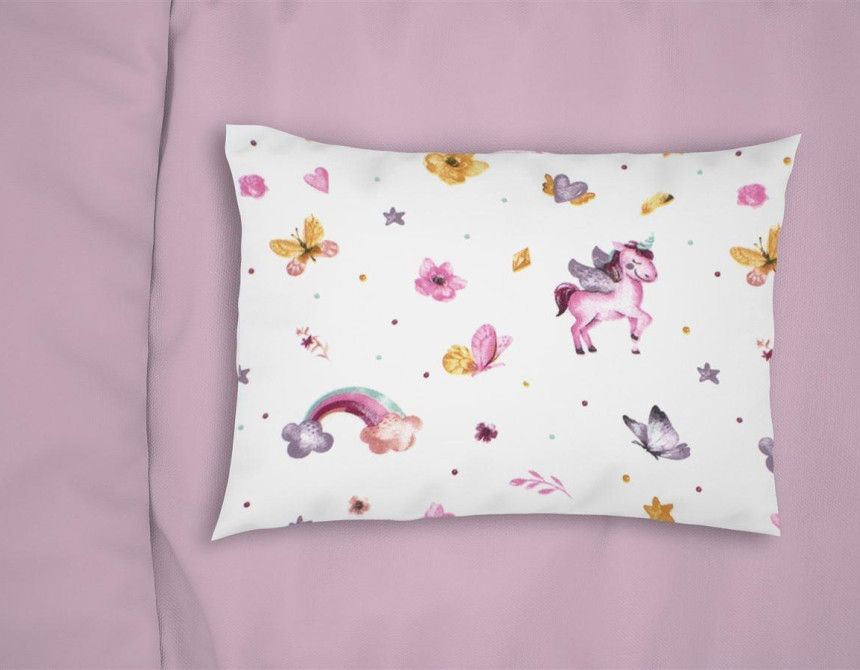 ΜΑΞΙΛΑΡΟΘΗΚΗ ΕΜΠΡΙΜΕ bebe Unicorn 105 35X45 White 100% Cotton Flannel