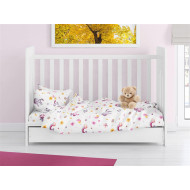ΠΑΠΛΩΜΑ ΕΜΠΡΙΜΕ bebe Unicorn 105 120X160 White 100% Cotton Flannel