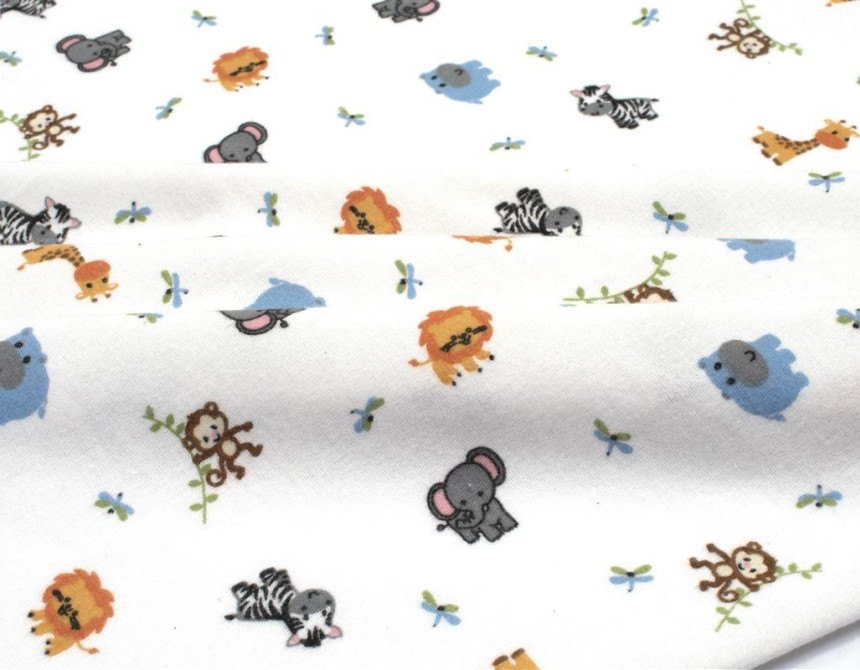 ΠΑΝΑ ΦΑΝΕΛΑ bebe Zoo 29 80X80 White 100% Cotton Flannel
