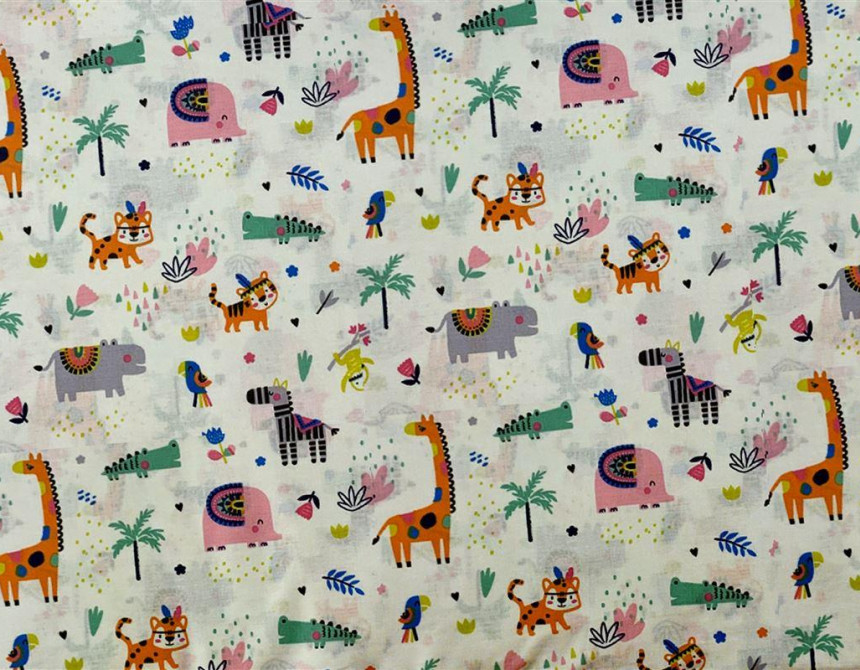 ΣΕΝΤΟΝΑΚΙ ΛΙΚΝΟΥ bebe Zoo 556 80X110 White-Multi 100% Cotton