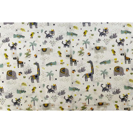 ΣΕΝΤΟΝΑΚΙ ΛΙΚΝΟΥ bebe Zoo 557 80X110 White-Grey 100% Cotton
