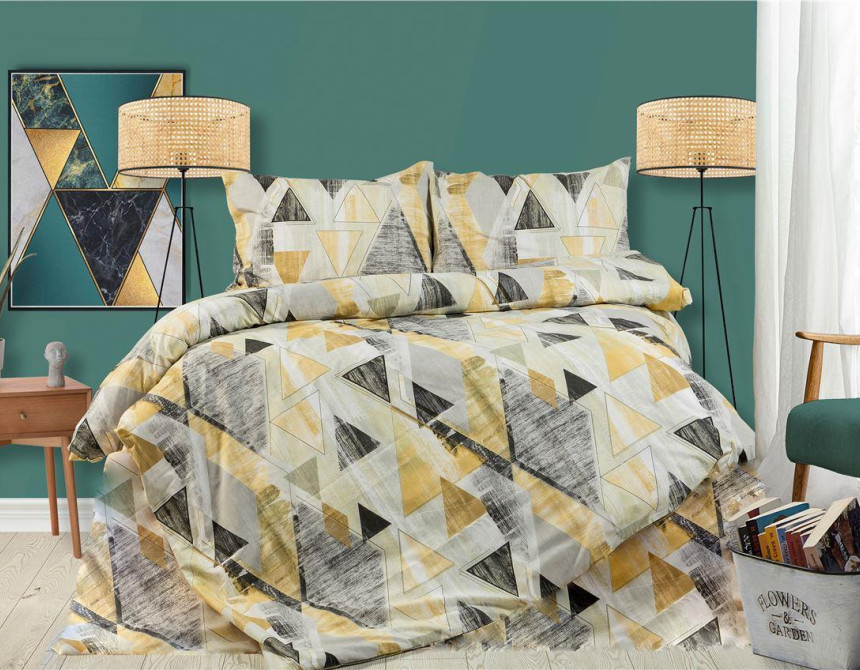 ΣΕΝΤΟΝΙΑ ΕΜΠΡΙΜΕ ΣΕΤ 3 τεμ Geometrical 333 160X240 Beige 100% Cotton Flannel