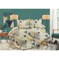 ΣΕΝΤΟΝΙΑ ΕΜΠΡΙΜΕ ΣΕΤ 4 τεμ Geometrical 333 220X240 Beige 100% Cotton Flannel
