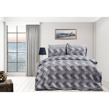 ΠΑΠΛΩΜΑΤΟΘΗΚΗ ΕΜΠΡΙΜΕ Αλκμήνη 452 220X240 Grey 70/30 Cott/Pol