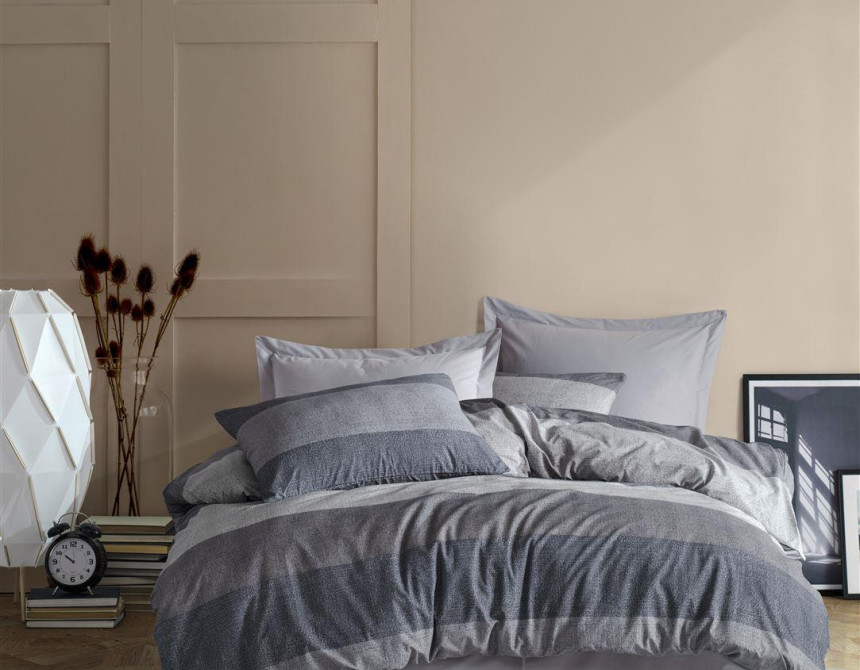 ΠΑΠΛΩΜΑΤΟΘΗΚΗ ΕΜΠΡΙΜΕ Νεφέλη 342 220X240 Grey 70/30 Cott/Pol
