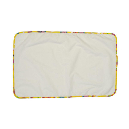 Σελτεδάκι Αδιάβροχο bebe 143 50X80 Λευκό/Κίτρινο Cotton 100%