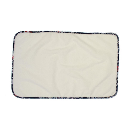 Σελτεδάκι Αδιάβροχο bebe 154 Λαχούρ 50X80 Λευκό/Navy Blue Cotton 100%