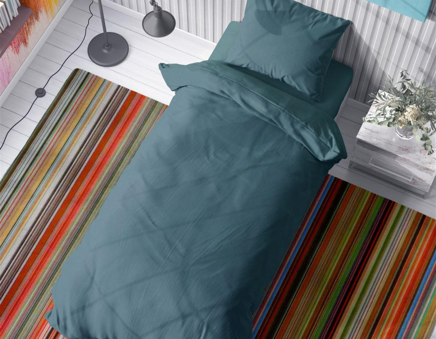 Σεντόνι 1 τεμ Solid 494 160X240 Petrol 100% Cotton